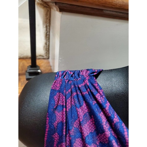 Kouture By Kimora Purple One Shoulder Polyester Knee Length Dress Large - Picture 7 of 11